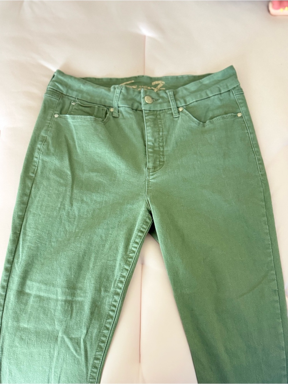 Seven7 Women's Skinny Jeans in Green